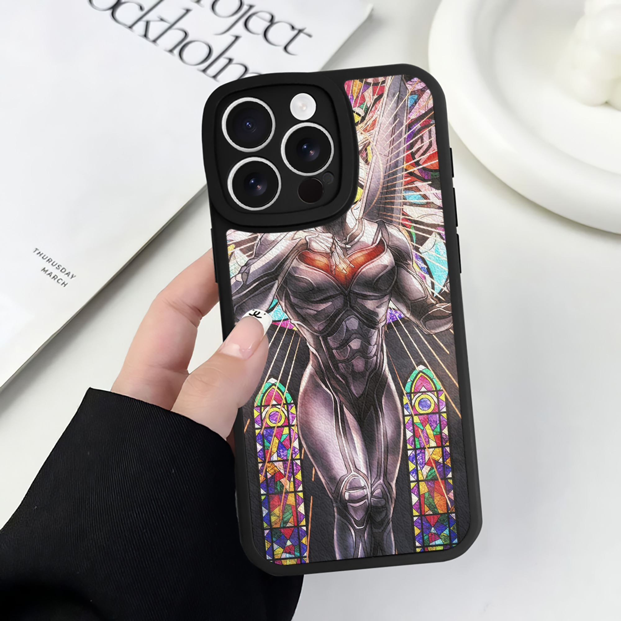 （画像用） ウルトラマン Ultraman 【iPhone 16シリーズ対応】シリコンスマホケース（レザー調） 材質：シリコン